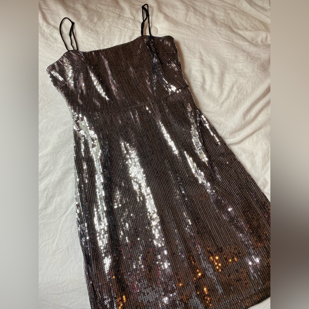 NWT silver urban outfitters dress